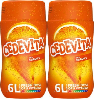 Produktbild von Cedevita Brausepulver Orange, 455g Dose, 2 STÜCK