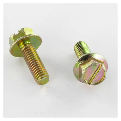 Produktbild von Metallschrauben Sechskantkopf M5X18 Kreuzschlitz mit Flansch 11 Gespalten Dichromat