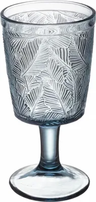 Immagine prodotto di Decanter in vetro LEAVES 340 ml - blu, design tropicale, vetro spesso