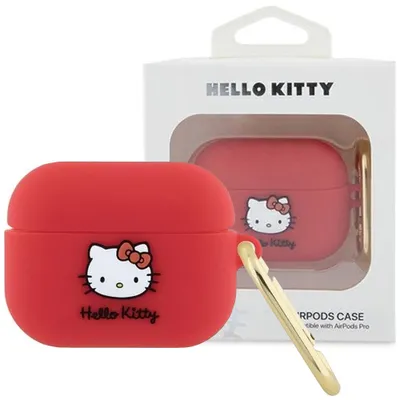 Produktbild von Hello Kitty Silicone 3D Kitty Head - Etui AirPods Pro (fuksja)