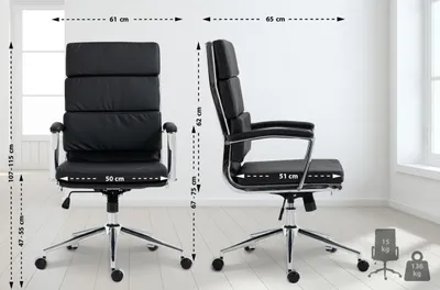 Produktbild von Bürostuhl Cleveland Kunstleder schwarz