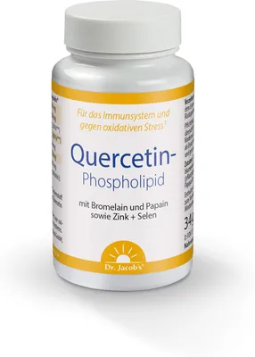 Produktbild von Dr. Jacob's Quercetin-Phospholipid Papain Bromelain Zink Selen Kapseln, 60 St. Kapseln