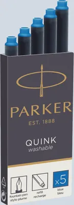 Produktbild von PARKER Tintenpatrone QUINK Königsblau    5 Stück