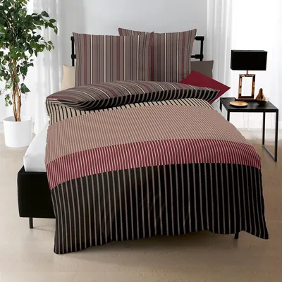 Produktbild von Kaeppel Mako-Satin Bettwäsche Skyline braun 135x200 cm + 80x80 cm