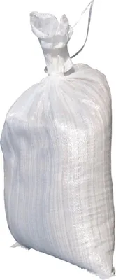 Produktbild von Sandsack PP-Gewebe weiß 400x600mm m. Bindeband 100 Stk