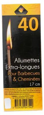 Image de Allumette extra longue 17cm boite  40pcs