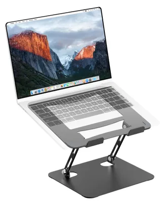 Produktbild von PureMounts Laptop Ständer, höhenverstellbarer, Faltbarer Notebookhalter – bis 17 Zoll höhenverstellbar
