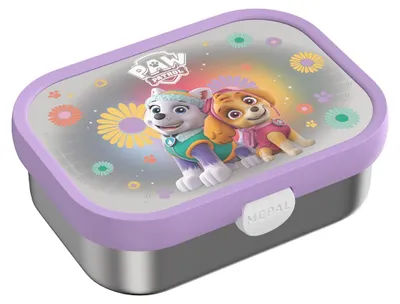 Produktbild von Mepal CAMPUS Edelstahl-Brotdose mit Gabel - Paw Patrol Girl