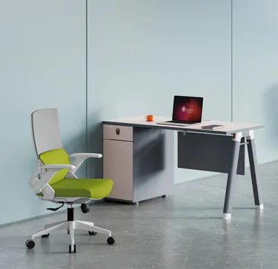 Produktbild von Grauer Arbeitszimmer Tisch  Holz Möbel Büro Tische Cheftisch