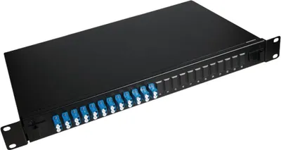 Produktbild von Lanview LVO233840 - LC - LC - Schwarz - Stahl - Rackeinbau - 1U