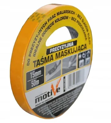 Zdjęcie produktu dla Taśma maskująca precyzyjna 15x50m malarska MOTIVE