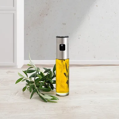 Öl-Sprühflasche aus Glas, 106 ml, transparent, spülmaschinenfest