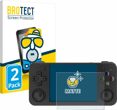 Produktbild von 2x BROTECT Schutzfolie für Anbernic RG35XX H Displayschutz Displayschutzfolie Folie Matt Entspiegelungsfolie