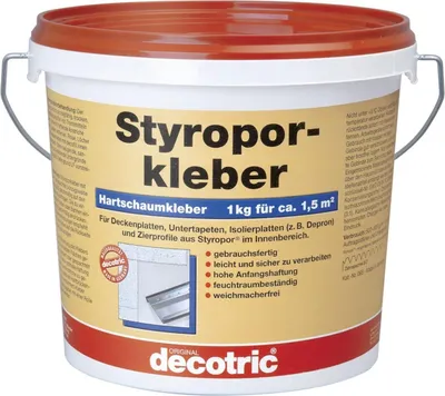 Produktbild von decotric Styroporkleber 1 kg gebrauchsfertig