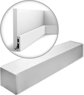 Produktbild von Orac Decor SX157-RAL9003-box AXXENT Sockelleisten 1 Karton 39 Wandleisten 78 m