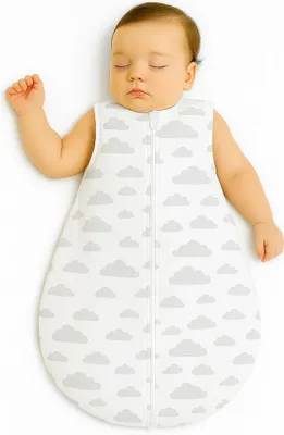 Image de Bobono Sac de Couchage Bébé Coton TOG 1.0 Gris 0-6 Mois