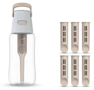 Zdjęcie produktu dla Dafi Butelka filtrująca SOLID 0,5 l cappuccino z 7 filtrami