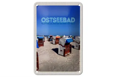 Produktbild von Blechschild Reise 12x18cm Ostseebad Deutschland Küste Schild