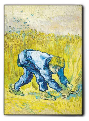 Immagine prodotto di Vincent Van Gogh - Il falciatore - 100L x 140l cm - Quadro Tela Canvas Telaio Premium Alto Spessore