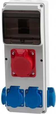 Obrázok produktu pre 6M ULISSE MIDI rozvádzač 32 A/5-pólový, 4x230 V, IP54