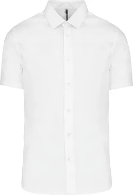 Image de Chemise stretch pour hommes Kariban à manches courtes