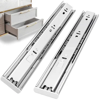 Produktbild von Ladeführungen 45 kg - Softclose - Vollausziehbar - 6 Paar - Kugelgelagert - Edelstahl