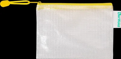 Produktbild von Reißverschlusstasche PVC gelb A6 175x125mm VE=8 Stück