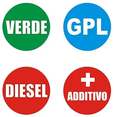 Produktbild von Bolli Aufkleber Carburante., Set aus 100