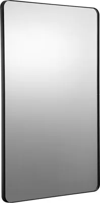 Image de Miroir de maquillage mural, épaisseur 0,15 pouce, miroir 30 pouces x 40 pouces avec cadre en alliage d'aluminium et film anti-explosion, miroir résistant aux rayures avec support en forme de Z, adapté à la salle de bain, la chambre à coucher et le salon.