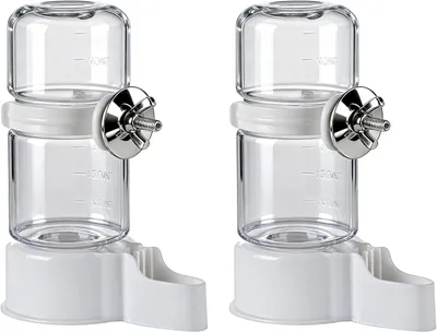 Imagen del producto de Dispensadores de agua para pájaros, 2 unidades, 140 ml, botella de agua automática para jaulas de pájaros