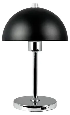 Produktbild von Tischlampe, Kabellos Dimmbar Tischleuchte, Led Tischleuchte Deko Leselampe, USB Wiederaufladbare Malmö chrom schwarz