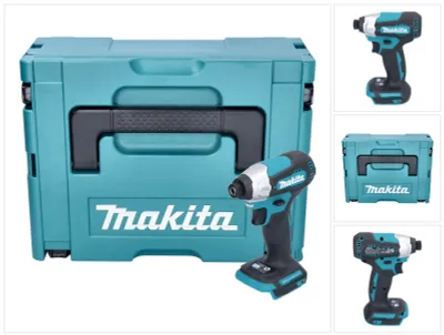 Obrázek produktu pro Akumulátorový rázový utahovák Makita DTD 157 ZJ 18 V 140 Nm 1/4" bezkartáčový + Makpac - bez akumulátoru, bez nabíječky