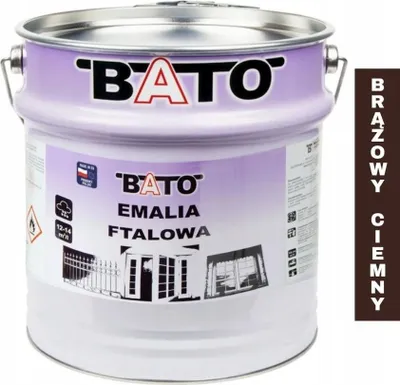 Obrázok produktu pre Ftalová kyselina-smalt pre drevo BATO farba na drevo TMAVohnedá MATNÁ 10L