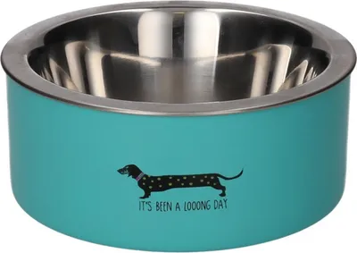 Produktbild von Gift Company Futternapf Love Pets Für Katzen Und Hunde Its Been a Long Day Dackel (17cm)