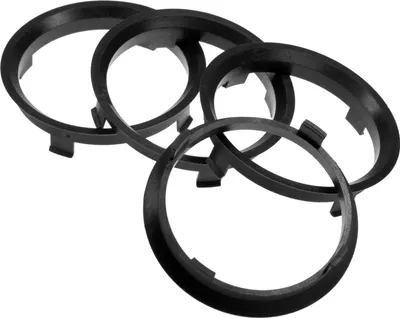 Produktbild von 4X Zentrierringe 71,6 x 67,1 mm schwarz Felgen Ringe  Germany