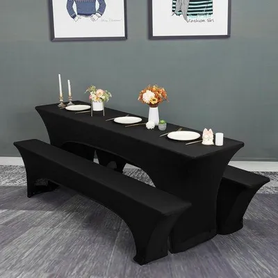 Produktbild von Famanu Biotisch Tischdecken-Set 3-teilig - Schwarz