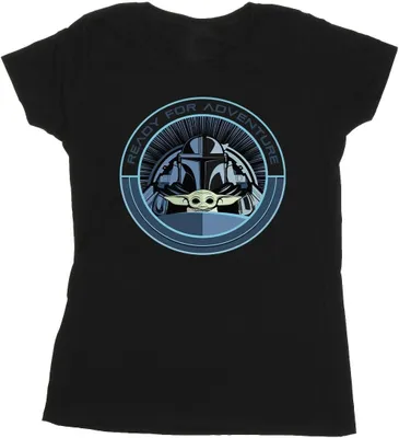 Produktbild von Star Wars - "The Mandalorian Ready For Adventure" T-Shirt für Damen BI43353 (XXL) (Schwarz)