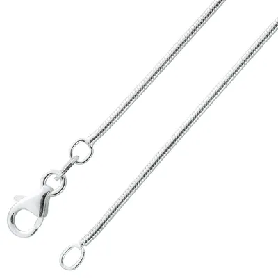 Produktbild von Schlangenkette 1,0mm Silber 925 massiv  40