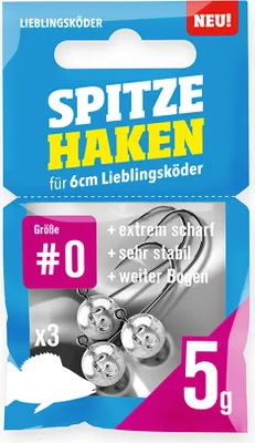 Produktbild von Lieblingsköder spitze Haken 5g #0