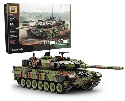 Produktbild von Bausatz eines Kampfpanzers mit 1400 Teilen