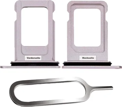 Produktbild von iPHONE 13 SIM KARTEN HALTER TRAY ADAPTER FACH STECKER SLOT CARD + NADEL ROSE