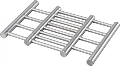Produktbild von com-four® Hochwertiger Topfuntersetzer aus Edelstahl - Untersetzer für Topf, Pfanne, Auflaufform und Wok - ausziehbar ca. 22 - 38 x 20 x 1,8 cm