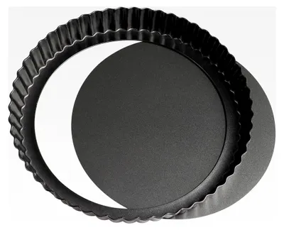 Produktbild von 20 cm × 3 cm Tarteformen zum Backen, runde Quicheform, antihaftbeschichtete Tarteform, Quicheformen mit gewelltem Rand