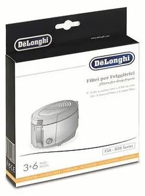 Obrázok produktu pre Fritovací filter Delonghi na mastné pary, filter s aktívnym uhlím Typ: DLSK001 (1 balenie)
