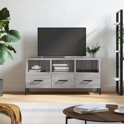 Produktbild von The Living Store TV-Schrank Grau Sonoma 102x36x50 cm Holzwerkstoff