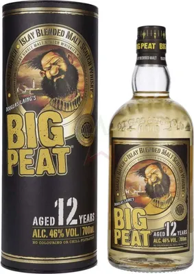 Produktbild von Douglas Laing BIG PEAT 12 Years Old Islay Blended Malt Scotch Whisky in Geschenkbox 46 %  0,70 lt.