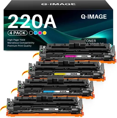 Productafbeelding van Q-image 220A tonercartridge met chip voor H P Color Laserjet Pro 4202dn 4202dne 4202dw 4202dwe MFP 4302dw 4302dwe 4302fdn 4302fdne 4302fdw 4302fdwe (4