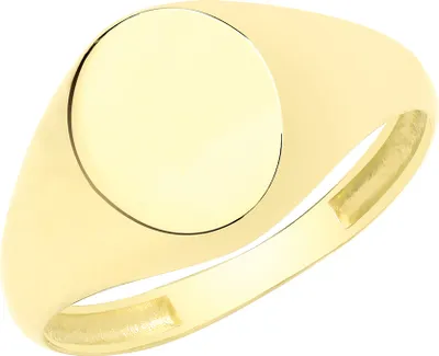 Produktbild von 9 Karat (375) Gold Herren/Damen - Monarchenring / Siegelring, 61 (19.4); TRS35153RST