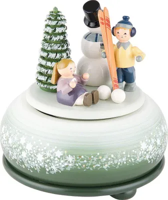 Productafbeelding van Spieldose "Wintervreugde" ski (14 cm) van KWO