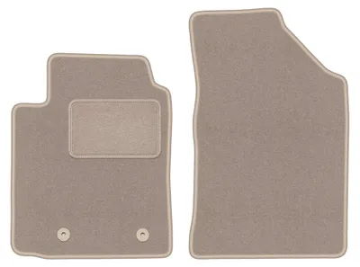 Productafbeelding van Velours voormatten voor Toyota Yaris I 1999-2005 – 2-delig, beige, op maat – Wielganizator LUX